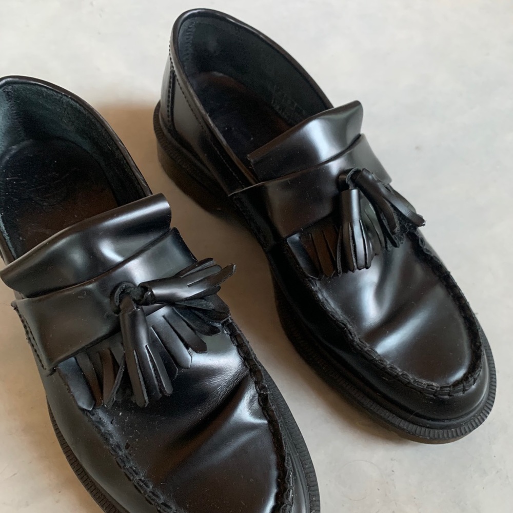 Dr. Martens Black Adrien Loafers